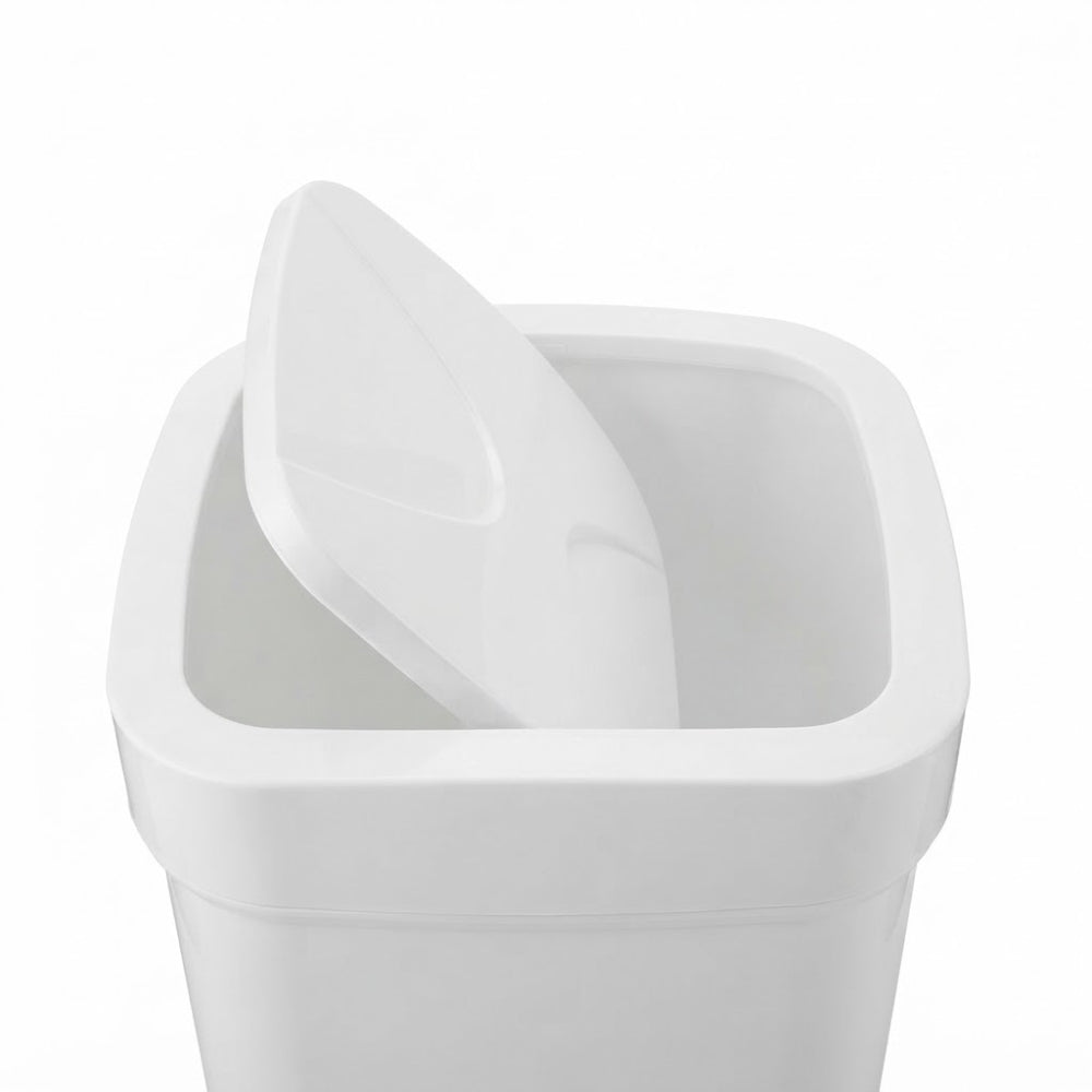 PAPELERA RIMO ELEGANCE SWING 20 LITROS RESIDUOS BLANCO 16507