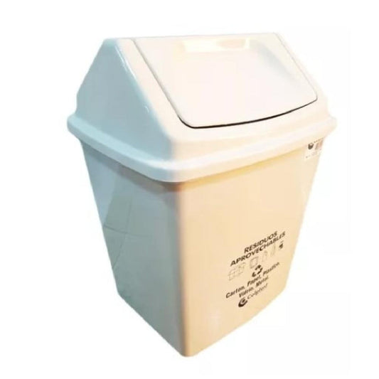 PAPELERA COLPLAST VAIVEN 22 LT BLANCA