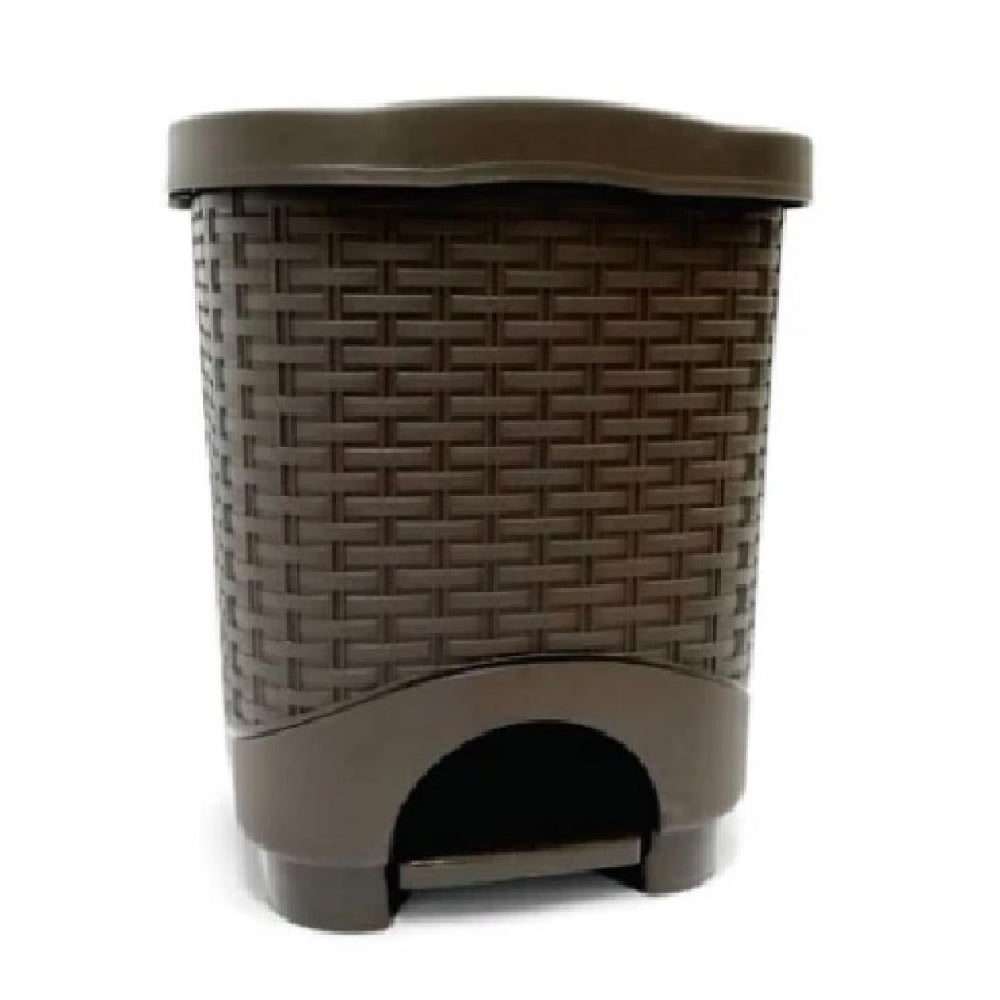 PAPELERA COLPLAST PEDAL 12 LT RATTAN WENGUE