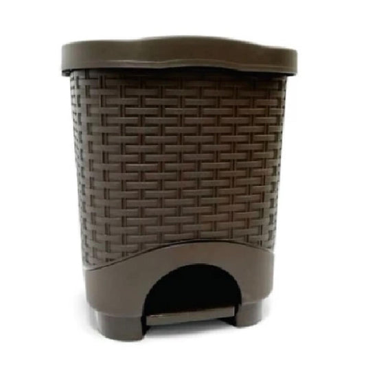 PAPELERA COLPLAST PEDAL 12 LT RATTAN WENGUE