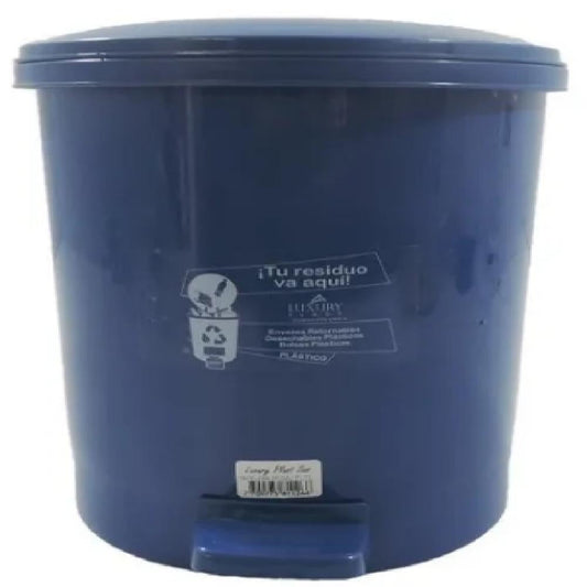 PAPELERA CUADRADA PEDAL 45 LTR VERDE LUXURY