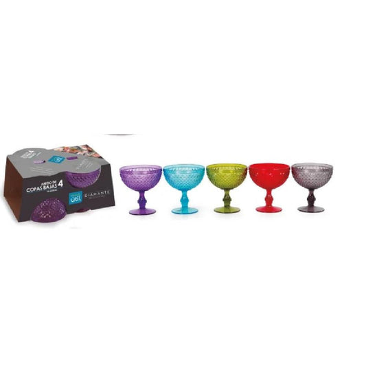 JUEGO COPA MUNDIUTIL BAJA X 4 DIAMANTE 14 OZ 1066D