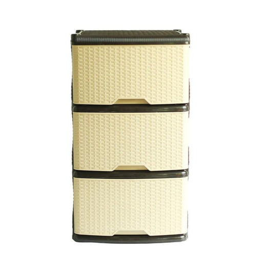 MUEBLE RIMO ORGANIZADOR X3 RATAN WENGUE- BEIGE13109