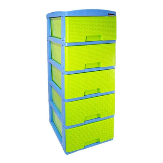 PRACTIMUEBLE COLPLAST PQN X5 RATTAN AZCELESTE-VER LIMON 776
