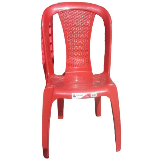 SILLA COLPLAST CRYSTAL S/BRAZOS 1040 ROJO