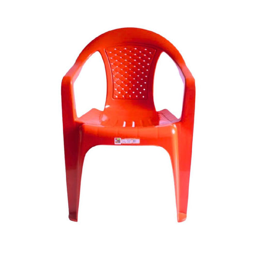 SILLA RIMO BAMBU C/BRAZOS ROJA 12761
