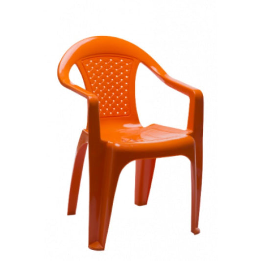 SILLA RIMO BAMBU C/BRAZOS NARANJA 12764
