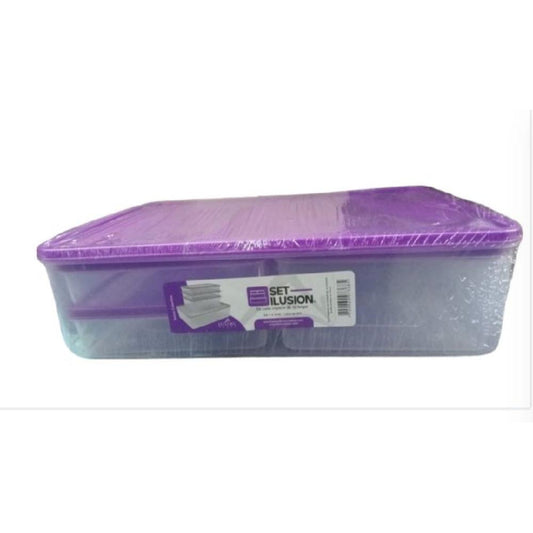 SET ILUSION LUXURY RECT X4