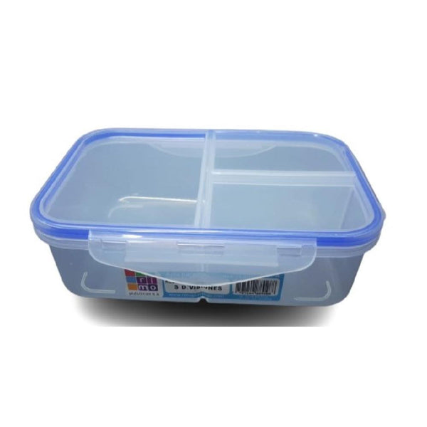 RECIP RIMO CLICK  RECT 3 DIVISIONES 12598