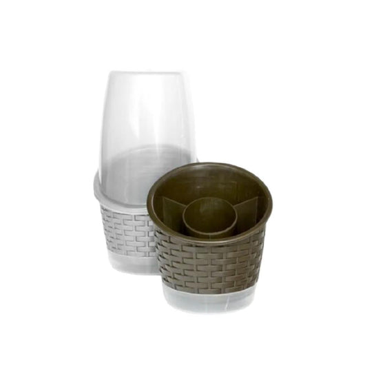 CUBIERTERO PLASTIRED RATTAN C/TAPA  2442