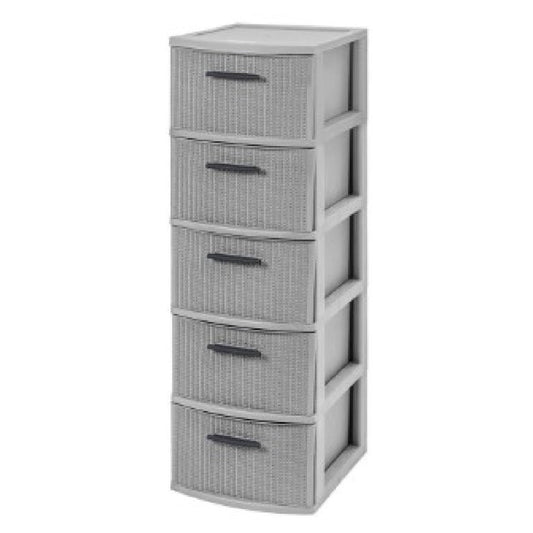 CAJONERO MQ CROCHET X5 NIVELES GRIS