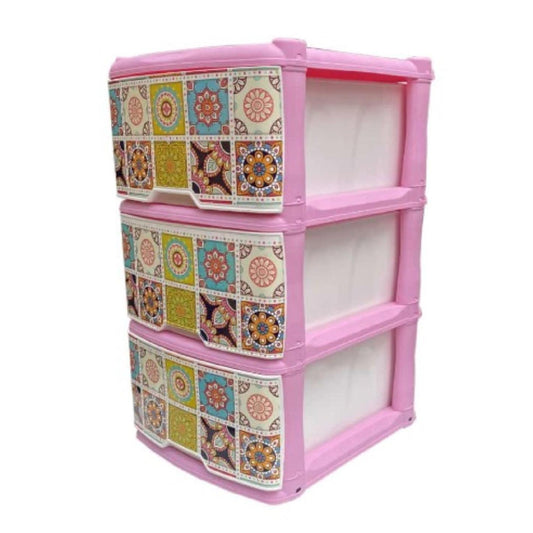 MUEBLE RIMO ORGANIZADOR X3 ROSA MANDALAS REF 15329