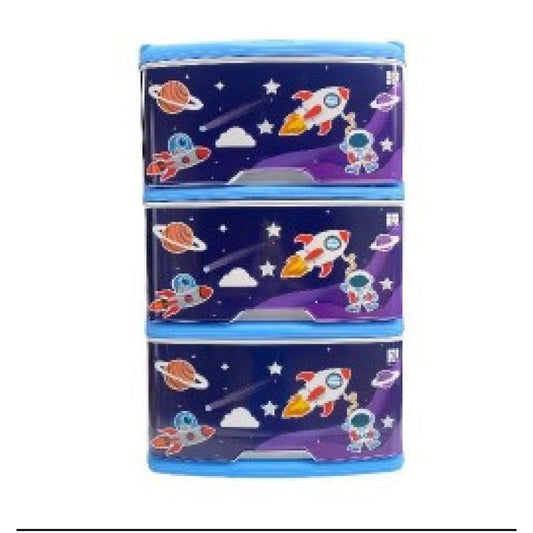 MUEBLE RIMO ORGANIZADOR X3 ASTRONAUTA AZUL HORTSIA 15847