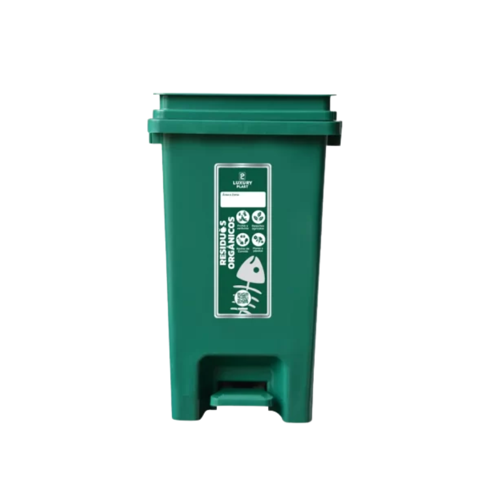 PAPELERA LUXURY PEDAL 20 LT VERDE