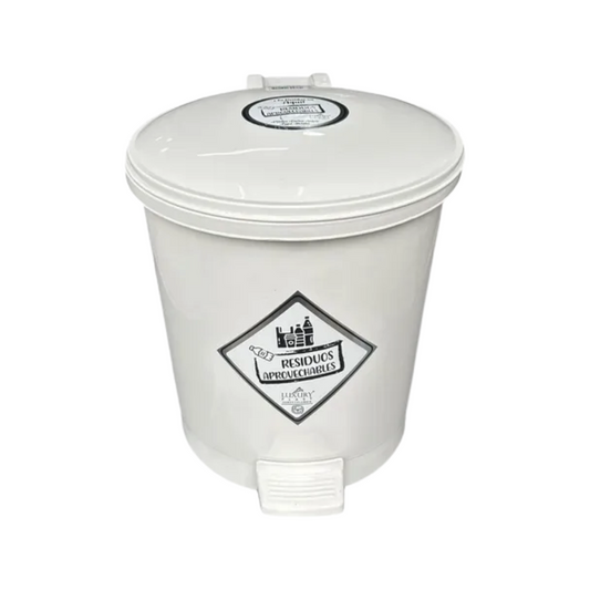 PAPELERA LUXURY PEDAL 3.5 LT BLANCO