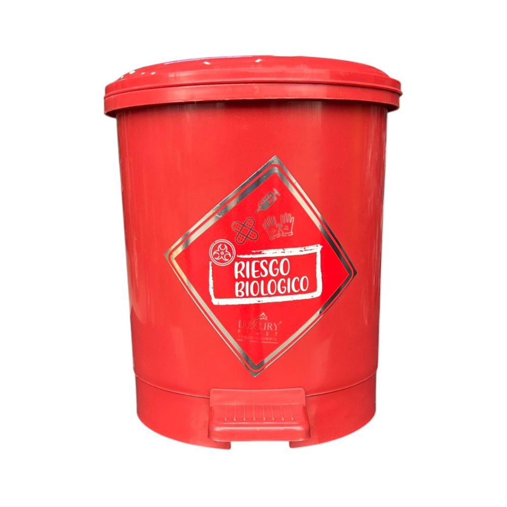 PAPELERA LUXURY PEDAL 3.5 LT ROJA