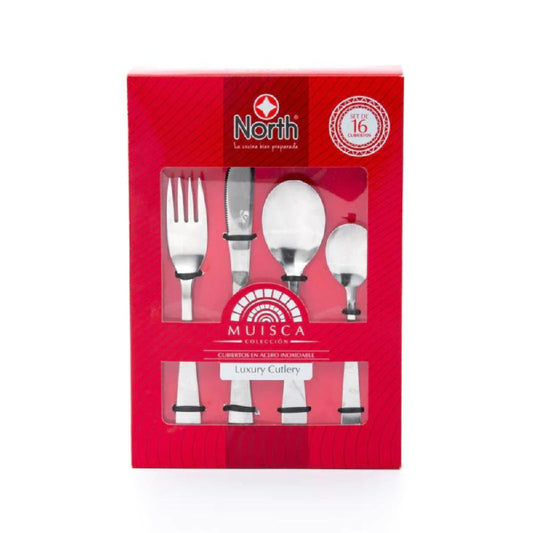 SET CUBIERTO NORTH 16 PZAS MUISCA