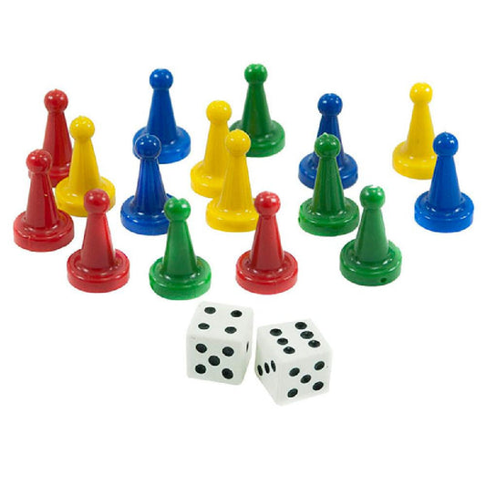 PQT FANTIPLAS FICHAS X 6 + DADOS