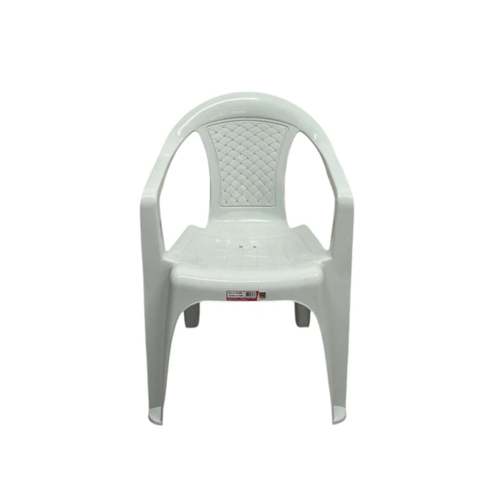 SILLA RIMO BAMBU C/BRAZOS BLANCA 12773