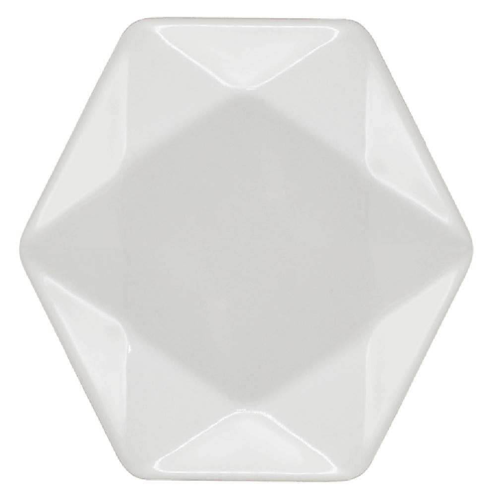 PLATO HEXAGONAL PQ MELAMINA COROLA P1030 LISO