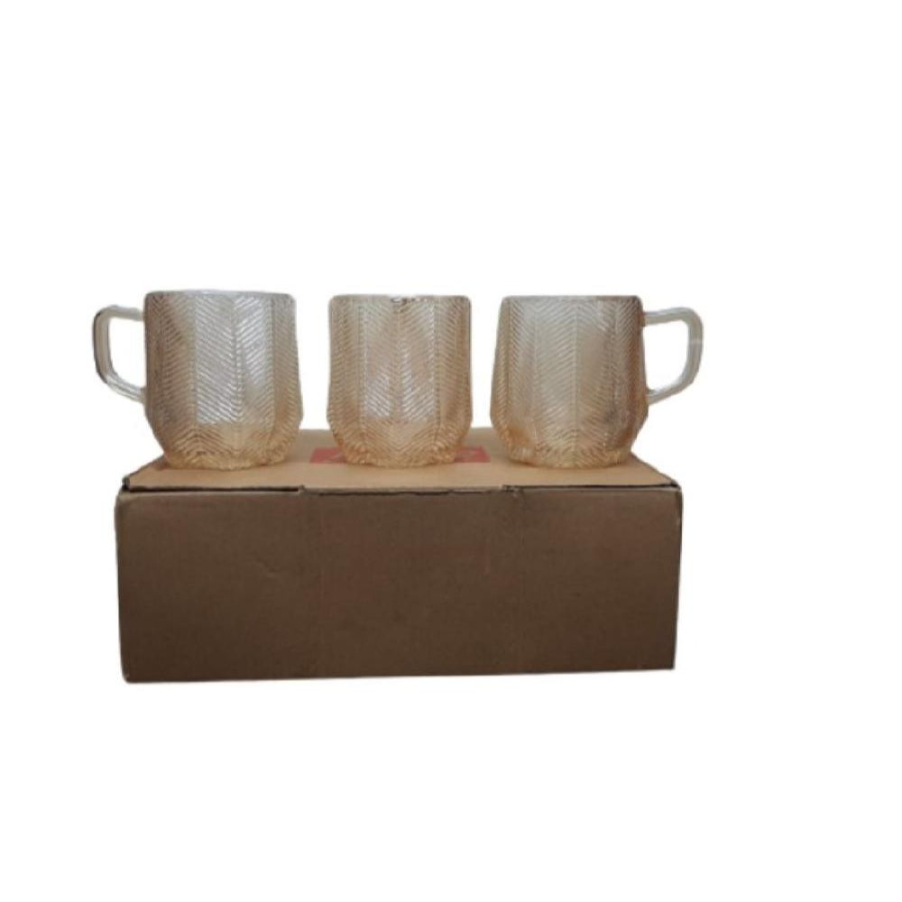 SET POCILLO X 6 METALIZADO VIDRIO RF BX5612-5610 K0078-6C