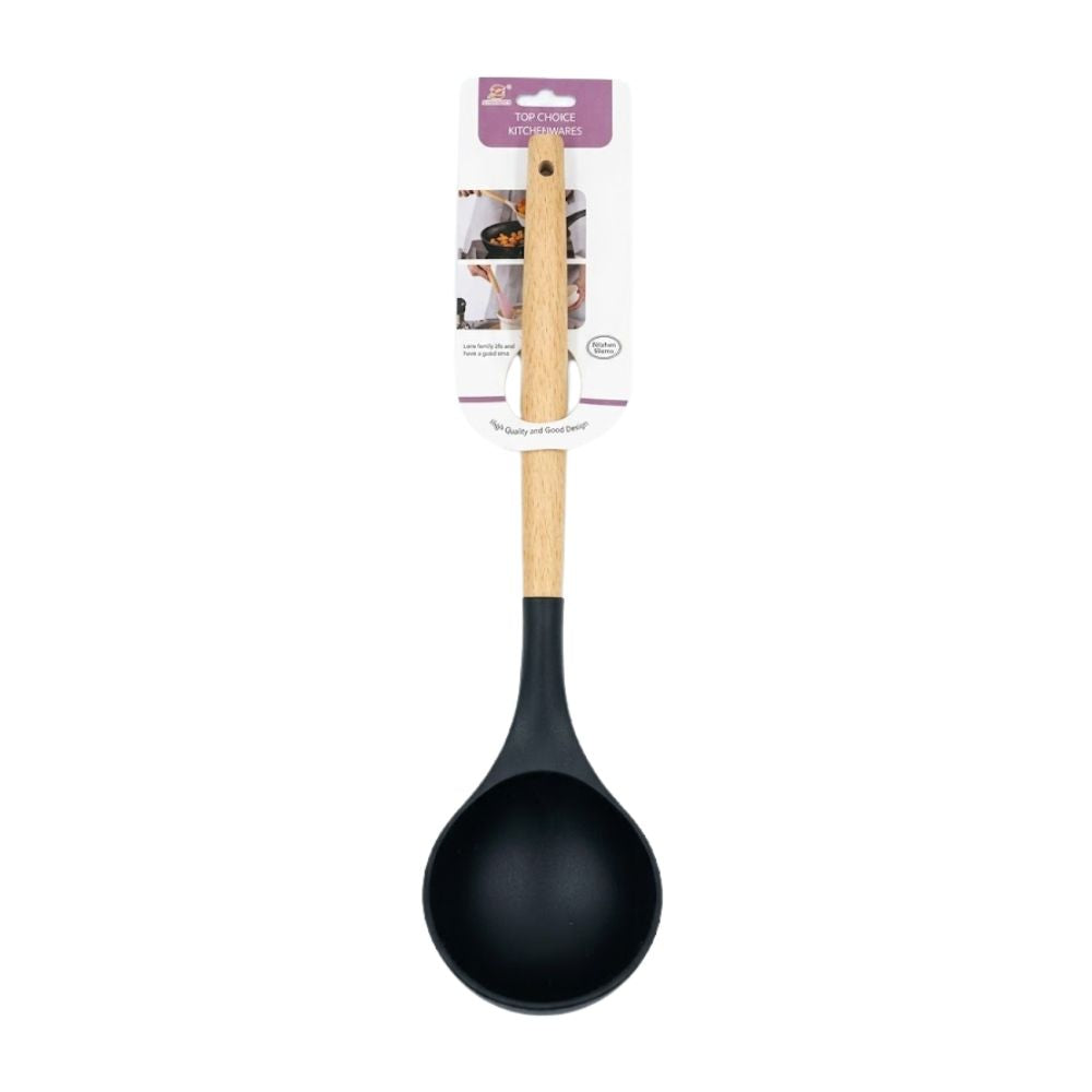 CUCHARON SILICONA MANGO MADERA REF H24443 DIOMARDI