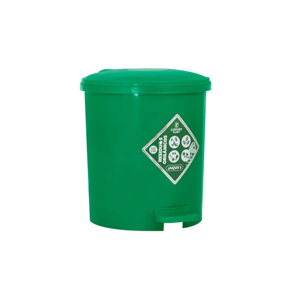 PAPELERA LUXURY PEDAL 7 LT VERDE