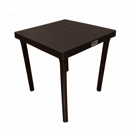 MESA ANDECOL CUADRADA CLASICA  WENGUE   ( EMP 1 )