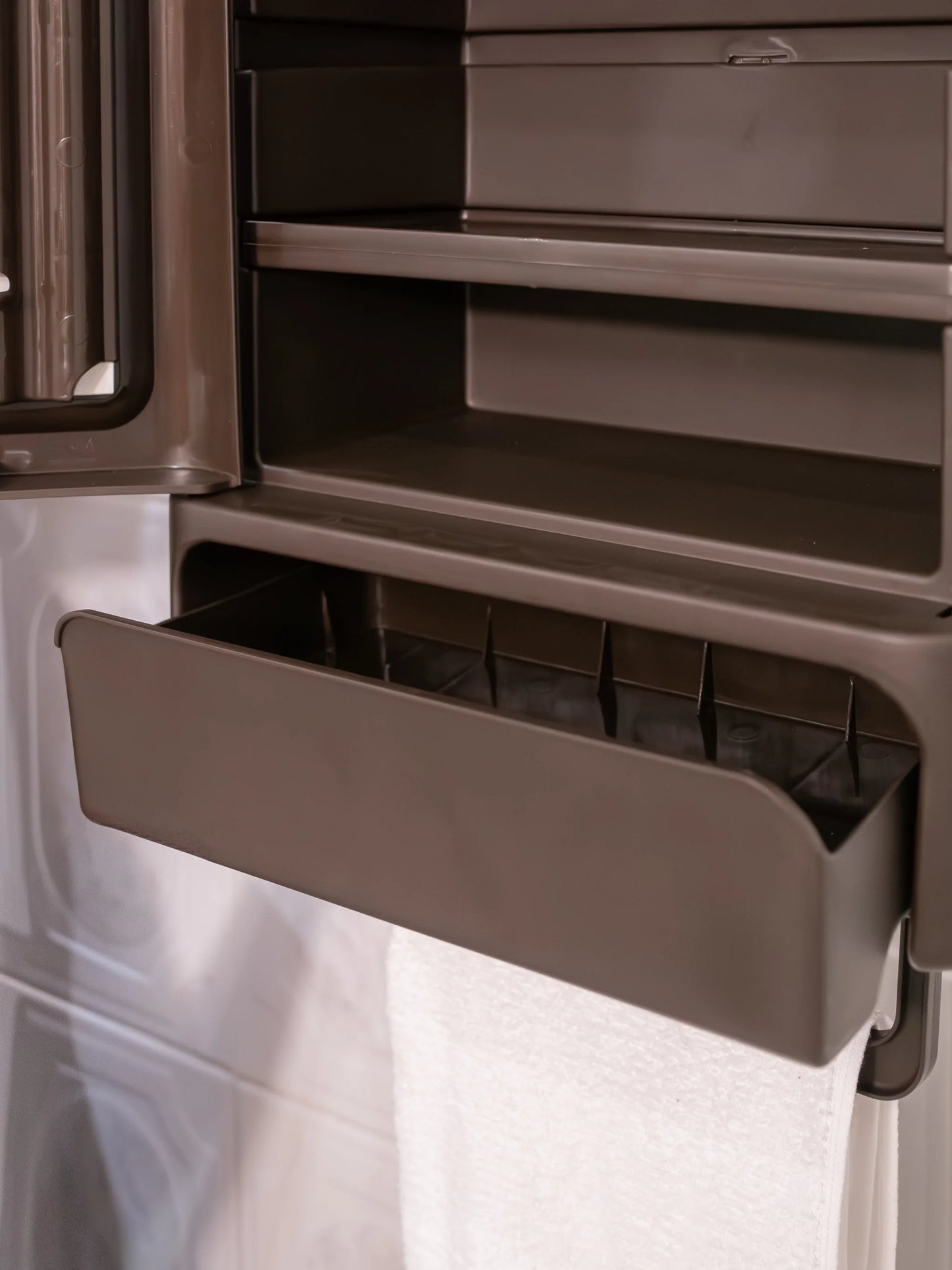 GABINETE COLPLAST BANO  ESPEJO WENGUE / BLANCO RF1277-1278