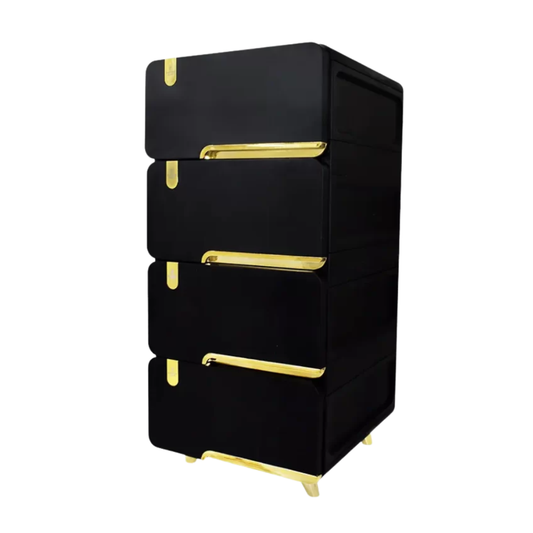 MUEBLE  DE  LUJO LUXURY  4  NIVELES   NEGRO