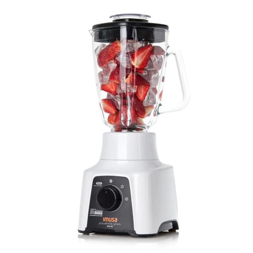 LICUADORA IMUSA POWERMIX GLASS V/VIDRIO 2V+PLUS 550 WATTS (EMP 3)