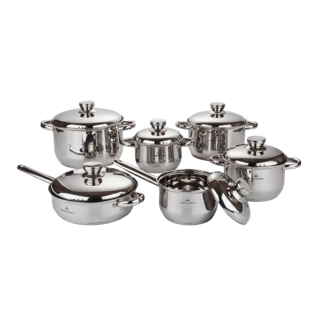 BATERIA CJ 12 PZAS ACERO INOX