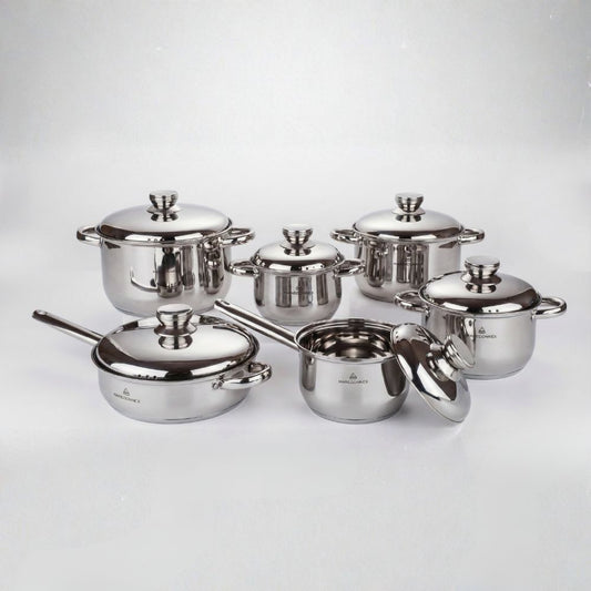 BATERIA CJ 12 PZAS ACERO INOX