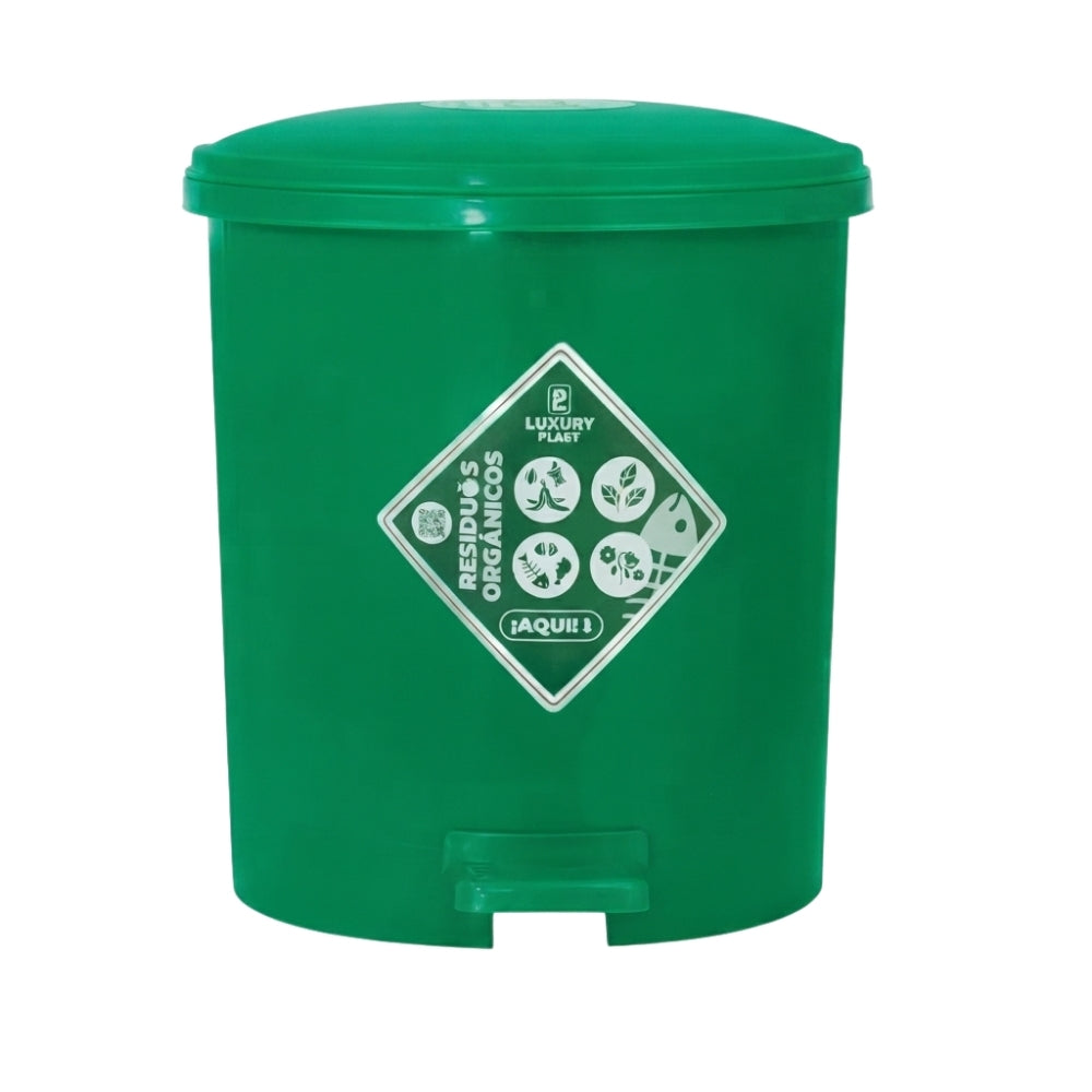 PAPELERA LUXURY PEDAL 7 LT VERDE