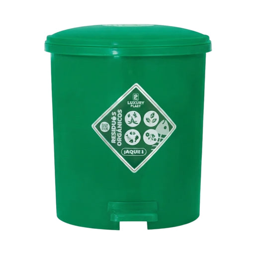 PAPELERA LUXURY PEDAL 7 LT VERDE