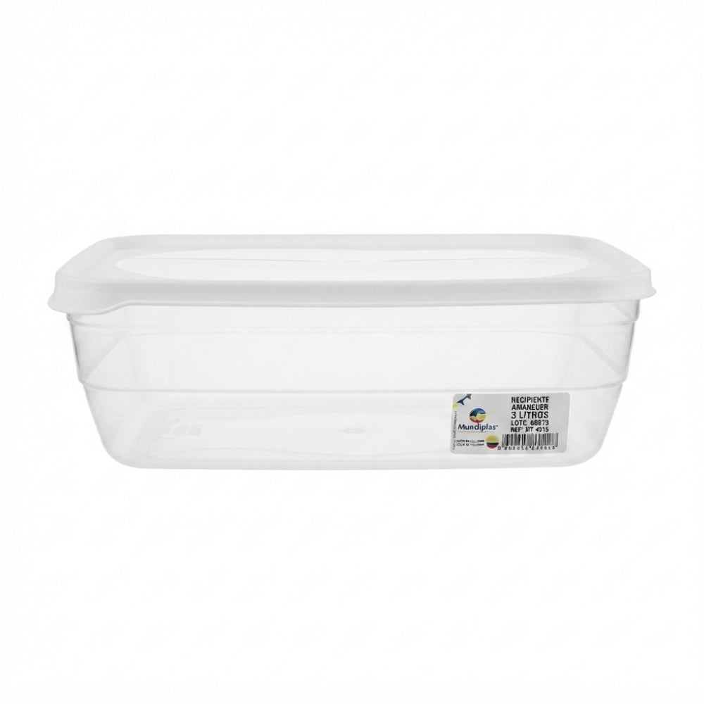 RECIPIENTE MUNDIPLAS AMANECER 3 LT REF 4516 (EMP 36)