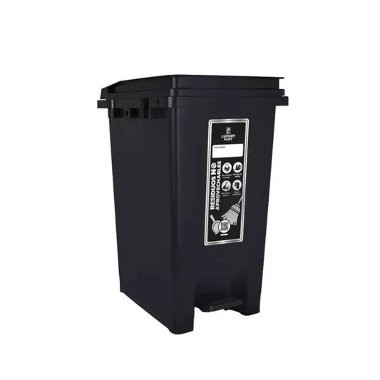 PAPELERA LUXURY PEDAL 20 LT NEGRA