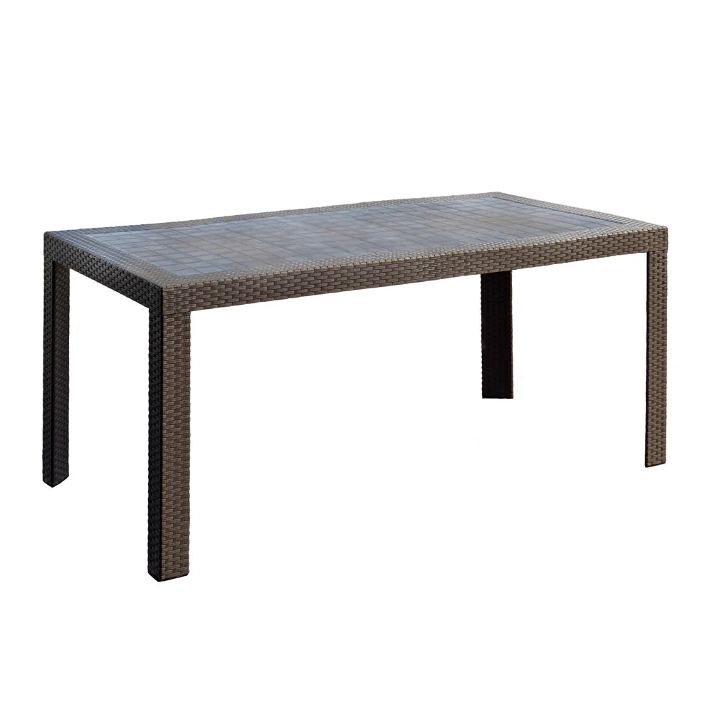 MESA COLPLAST CELEBRITY 6 PUESTOS RATTAN PISTACHO