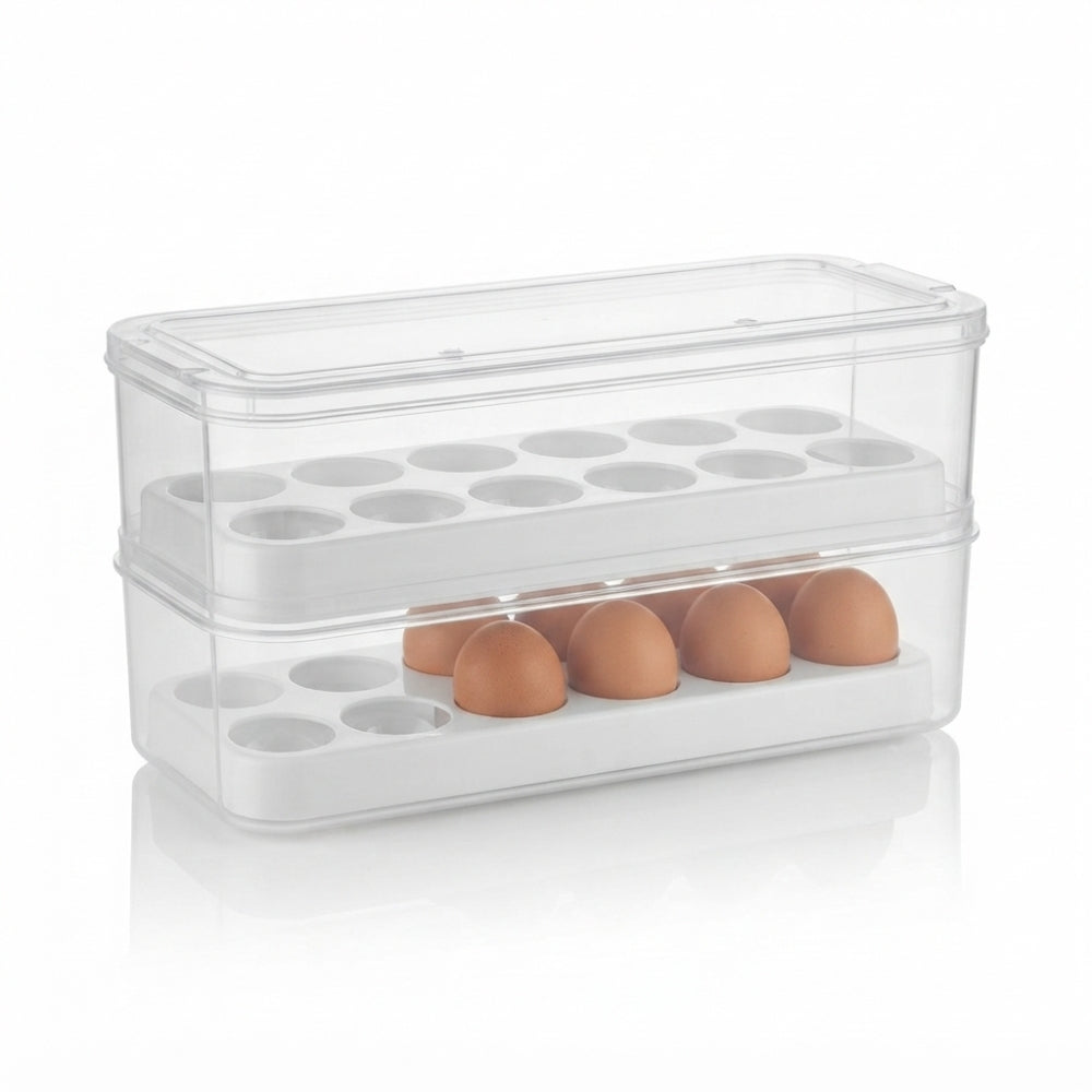 ORGANIZADOR DE HUEVOS APILABLE BUHOGAR X24 UNIDADES EMP 16