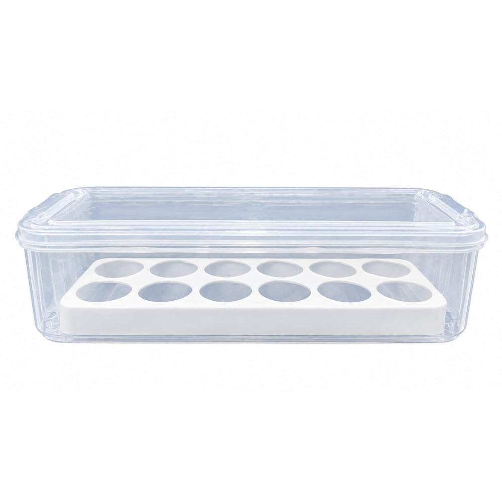 ORGANIZADOR DE HUEVOS APILABLE BUHOGAR X12 UNIDADES EMP 30