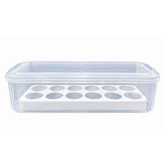 ORGANIZADOR DE HUEVOS APILABLE BUHOGAR X12 UNIDADES EMP 30