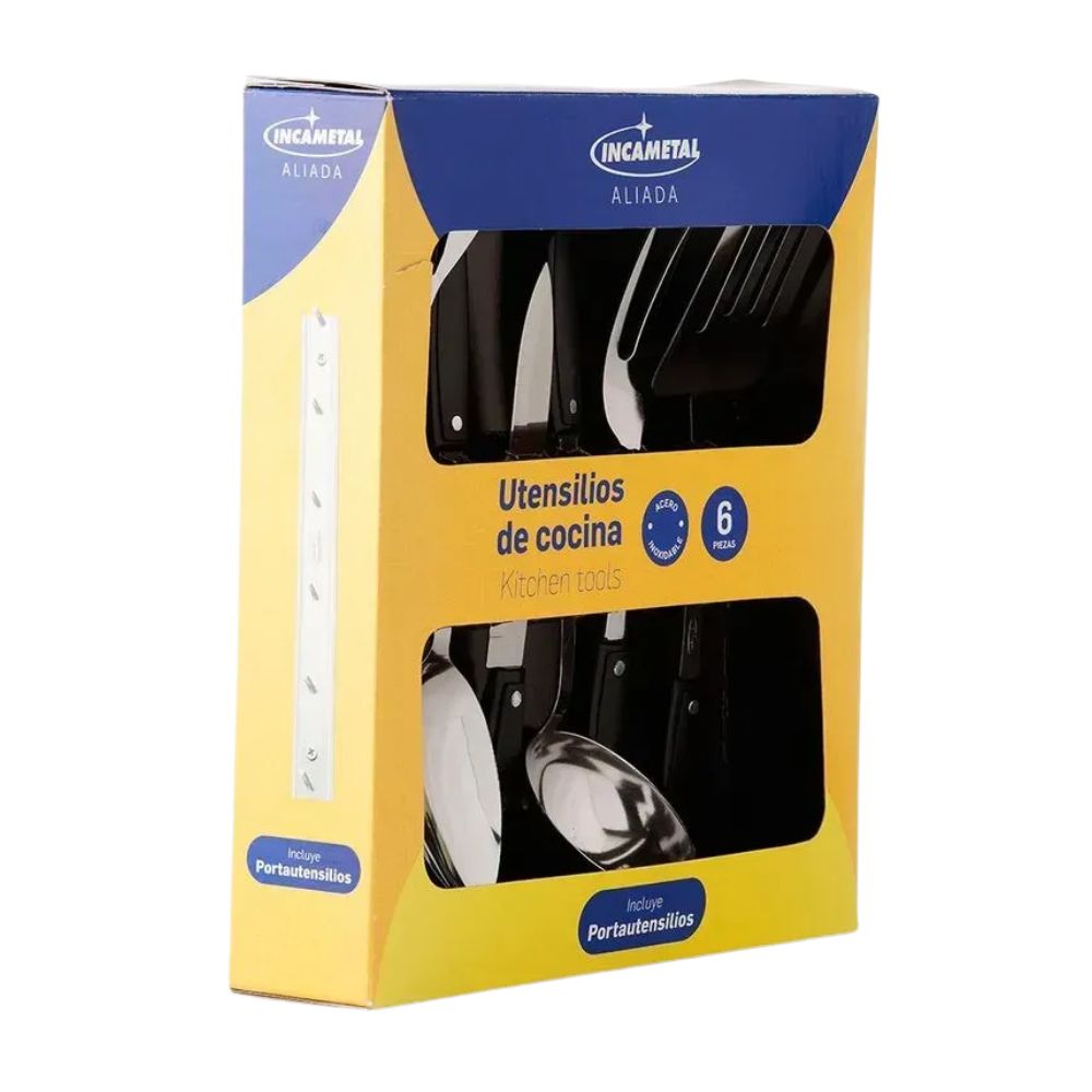 UTENSILIO INCAMETAL COCINA X 6 PUESTOS REF 1000