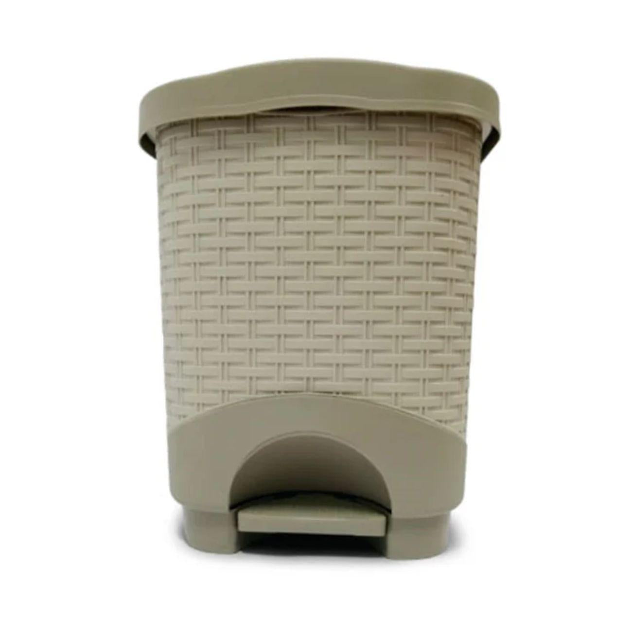 PAPELERA COLPLAST PEDAL 12 LT RATTAN  AVELLANA (EMP 8)