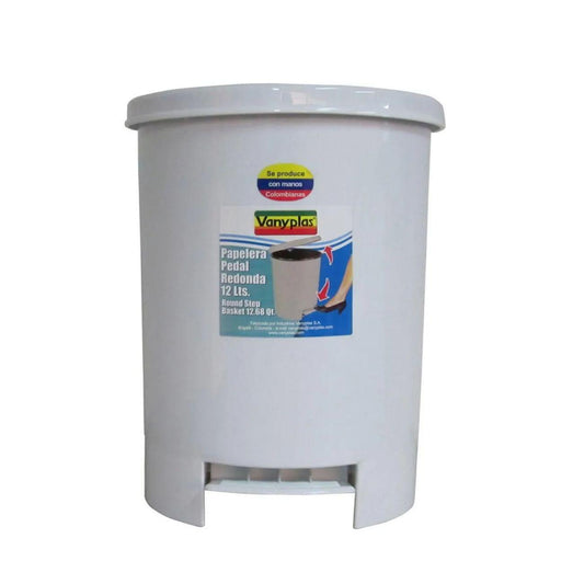 PAPELERA VANYPLAS PEDAL 12 LT REF 25688 (EMP 14)
