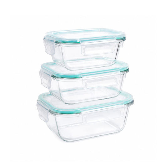 SET PIKAJU REFRACTARIA VIDRIO CUADRADA X3 REF ECO-388