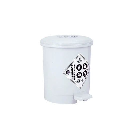 PAPELERA LUXURY PEDAL 3.5 LT BLANCO