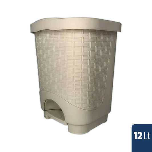 PAPELERA COLPLAST PEDAL 12 LT BLANCA (EMP 8)