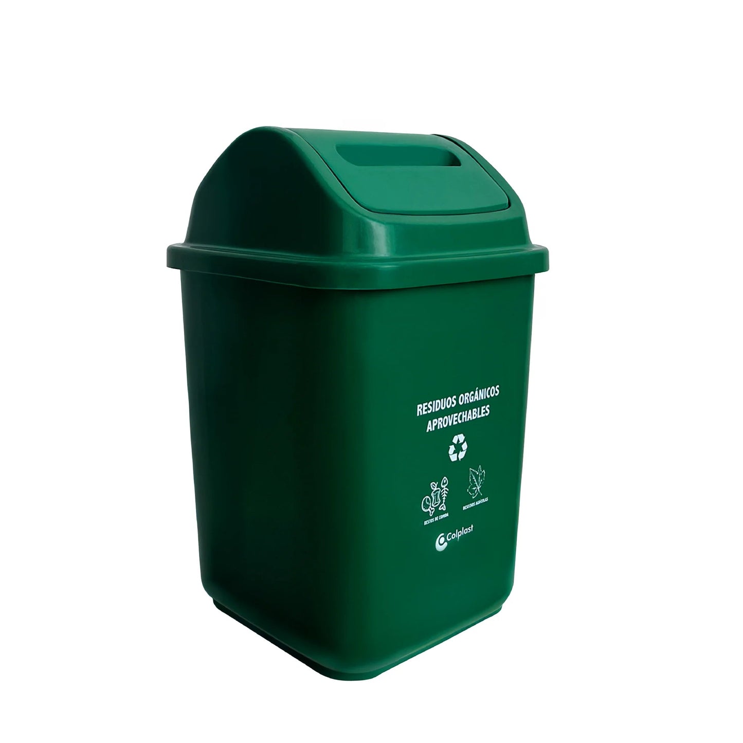 PAPELERA COLPLAST VAIVEN 10 LT VERDE
