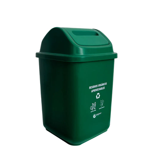 PAPELERA COLPLAST VAIVEN 10 LT VERDE
