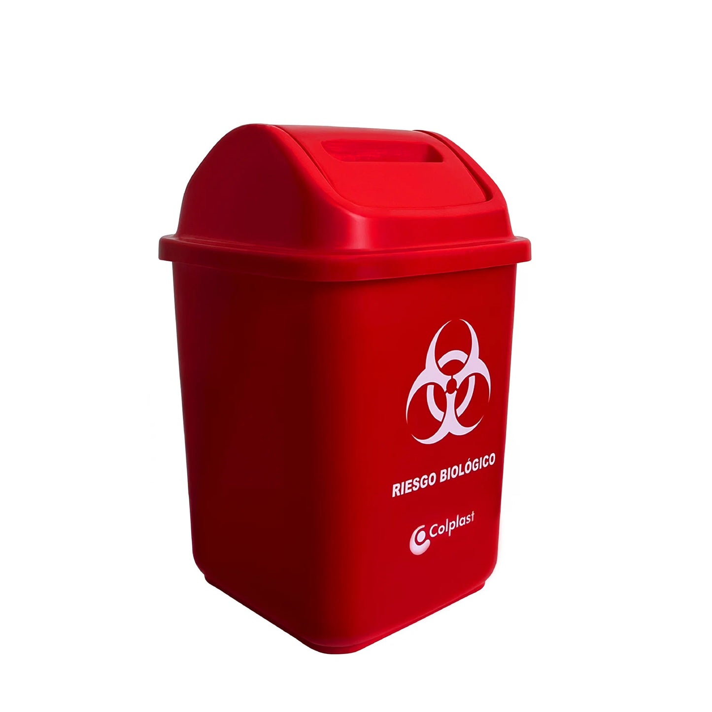 PAPELERA COLPLAST VAIVEN 10 LT ROJA